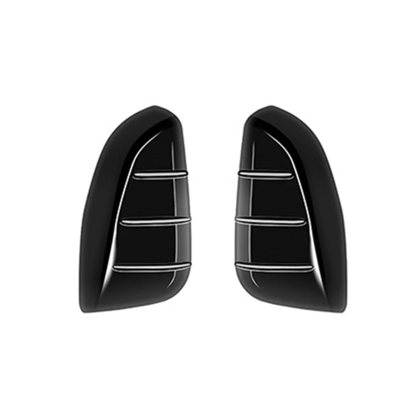 Lado do carro espelho retrovisor capa porta espelho escudo guarnição adesivo para toyota grand highlander 2024 preto brilhante