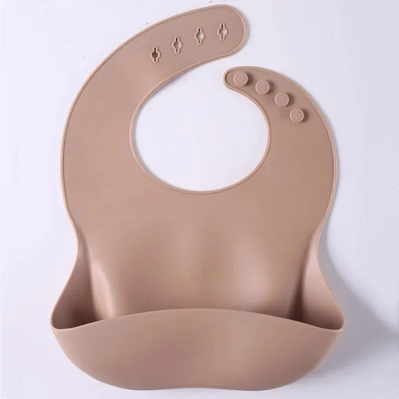 Waterproof Baby Bibs Baby Supplies CHILDREN\'S Bibs Girls Boys Adjustable Soft Silicone Bibs Baby Feeding Supplies