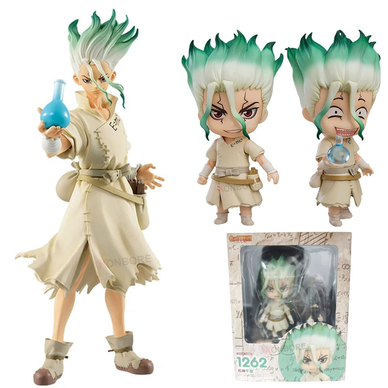 20cm Dr.STONE Anime Figure Ishigami Senkuu Action Figure #1262 Dr.STONE Senku Ishigami Figurine Collectible Model Doll Toys Gift