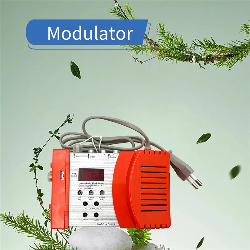 Modulator RF A90P Cyfrowy do PAL NTSC Format HD Interfejs Multimedialny AV do RF Konwerter do Telewizora Domowego Wtyczka EU