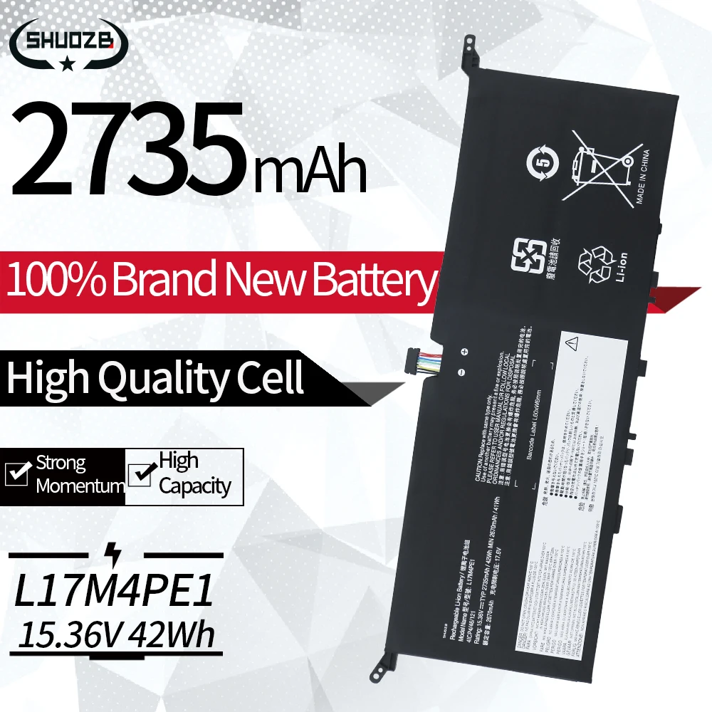 

Новый аккумулятор для ноутбука L17C4PE1 L17M4PE1 для Lenovo YOGA S730-13 S730-13IWL (81J0) IdeaPad 730S 13 730S-13IWL Series L17S4PE1 15,36 В