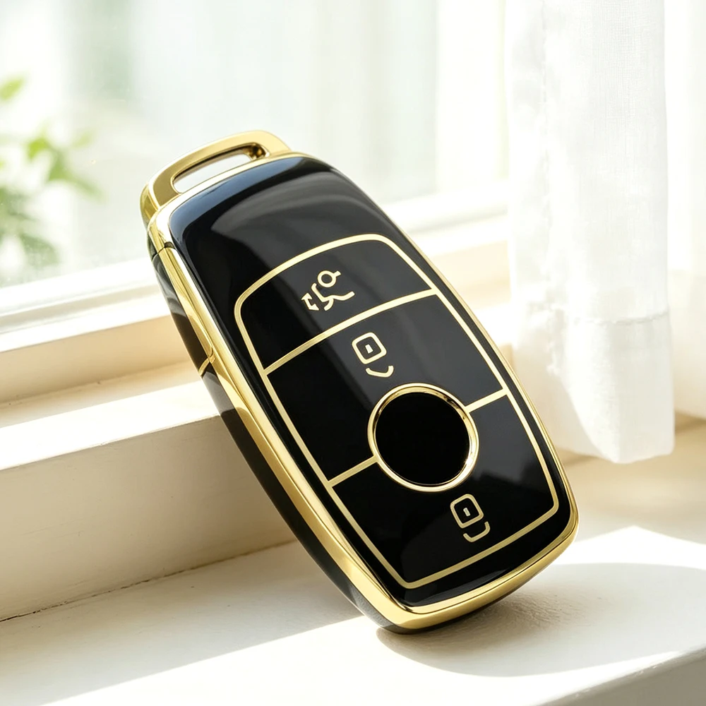 3Button TPU Car Key Case Cover for Mercedes Benz E C S GLC Class E200 E400 E63 W213 S550 S560 C260 A200 Auto Key Shell Protector