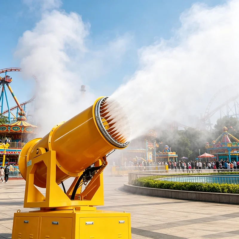 60m Fixed Anti‑Dust Fog Cannon Blower Automatic Mist Cannon for Waste Landfill Dust Reduction Control
