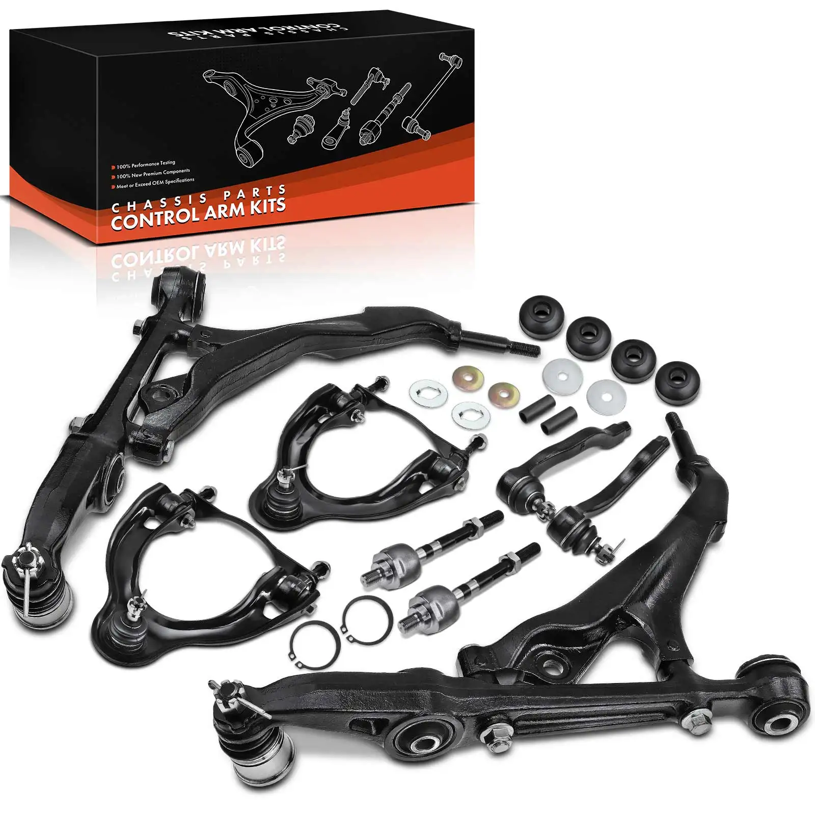 Frankberg 8-delige draagarmset vooras binnen voor Honda Civic V Hatchback EG Civic V notchback EG EH 1992-1995 K80327