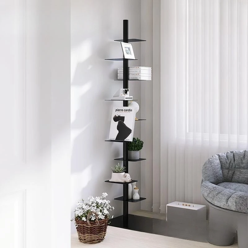 

Italian designer rotating invisible spiral bookshelf display shelf living room