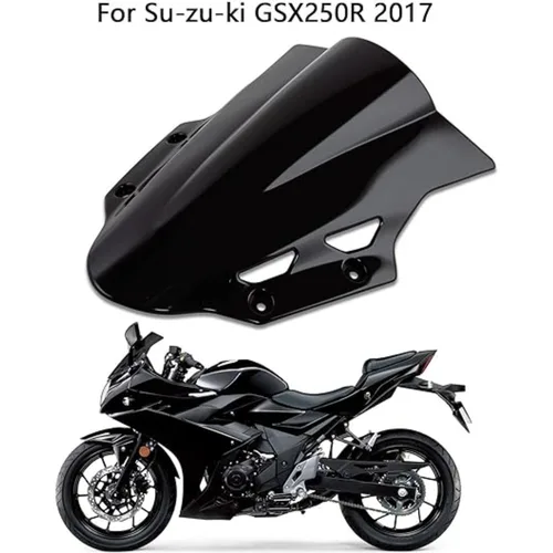 Imagen 2 del producto Parabrisas de motocicleta para Suzuki GSX250R GSXR 250R GSXR 250 2017 2018 2019 2020 2021, carenado de doble burbuja