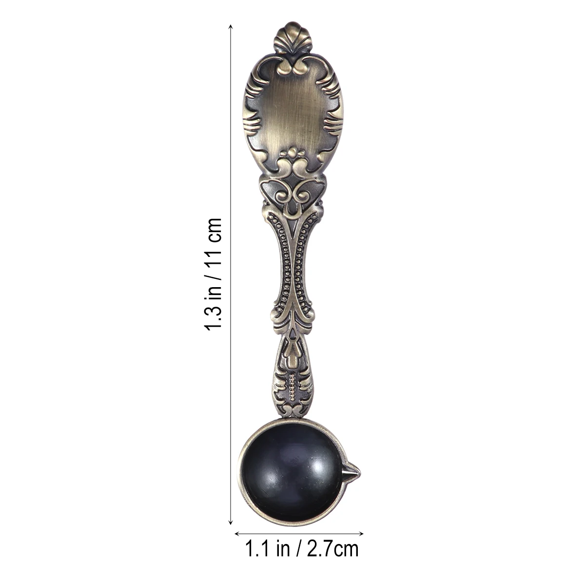 

Sealing Wax Spoon Premium Quality Melting Tool Vintage Letters Craft Supplies Black Heat Sealing Wax AccessoriesSpoons