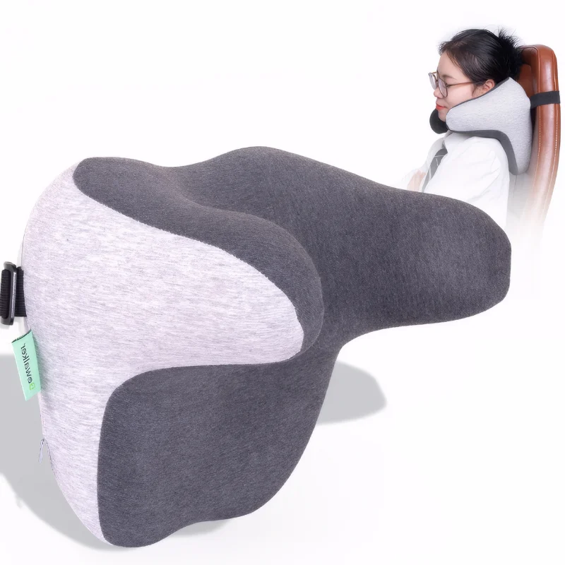 

Memory Foam Neck Support Travel Essentials Orthopedic Cushion Inflatable Nap Headrest Cervical Chair Sleeping Pillow for Office