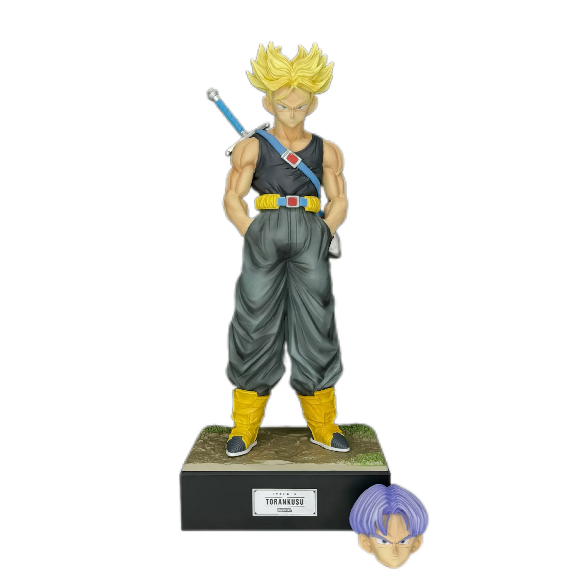 Dragon Ball Infinity Z Warriors Infinite Trunks Dual Head Sculpt Anime Figure Model