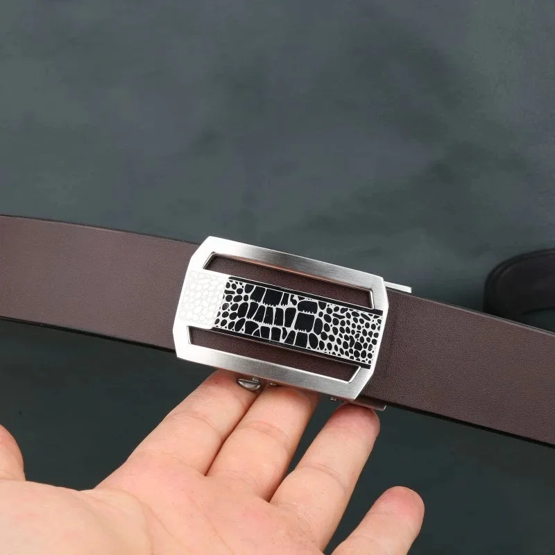 ceinture-en-cuir-de-vache-veritable-pour-homme-faite-a-la-main-avec-boucle-a-motif-crocodile-couleur-cafe-importee-d'italie-ceinture-en-cuir-de-vache-de-premiere-qualite