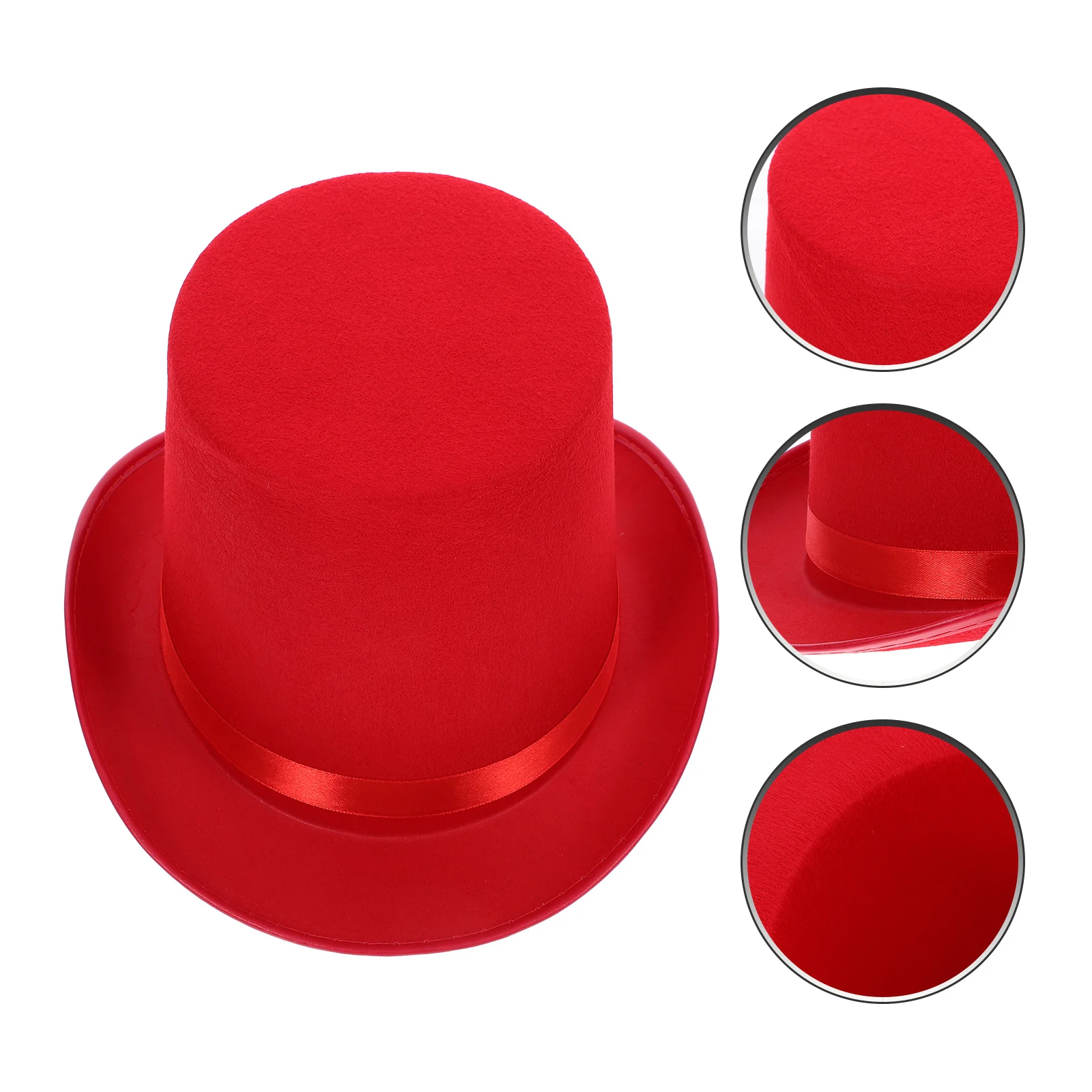

Red Classic Costume Party Accessory For Adult Dress Up Magician Hat Masquerade Event Magician Costume Hat Fancy Hats