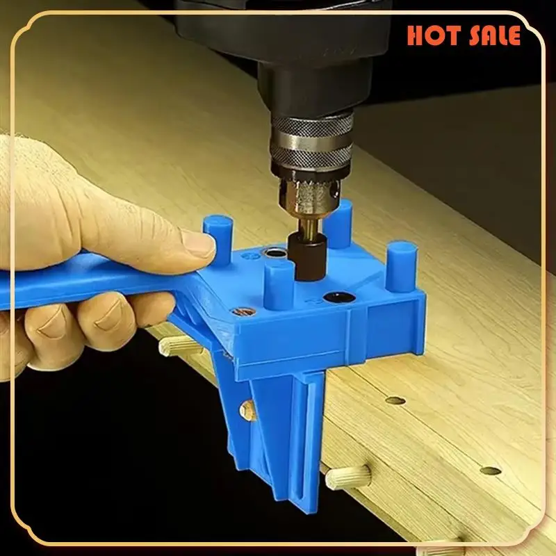 

ABFA 41Pcs 6/8/10Mm Drill Bit Woodworking Dowel Jig Drilling Doweling Hole Saw Drill Guide Hole Locator