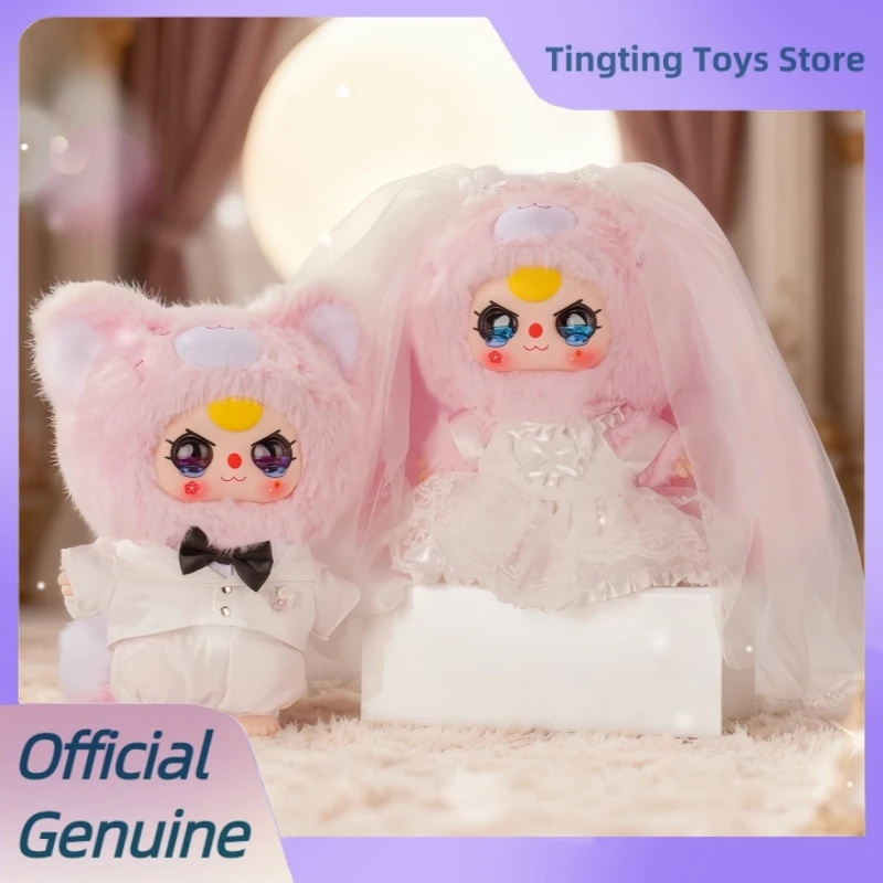 

Оригинальные детские три милые свадебные фигурки 400% серии, милые большие плюшевые куклы, украшения, загадочная коробка, игрушки, подарок для девочки