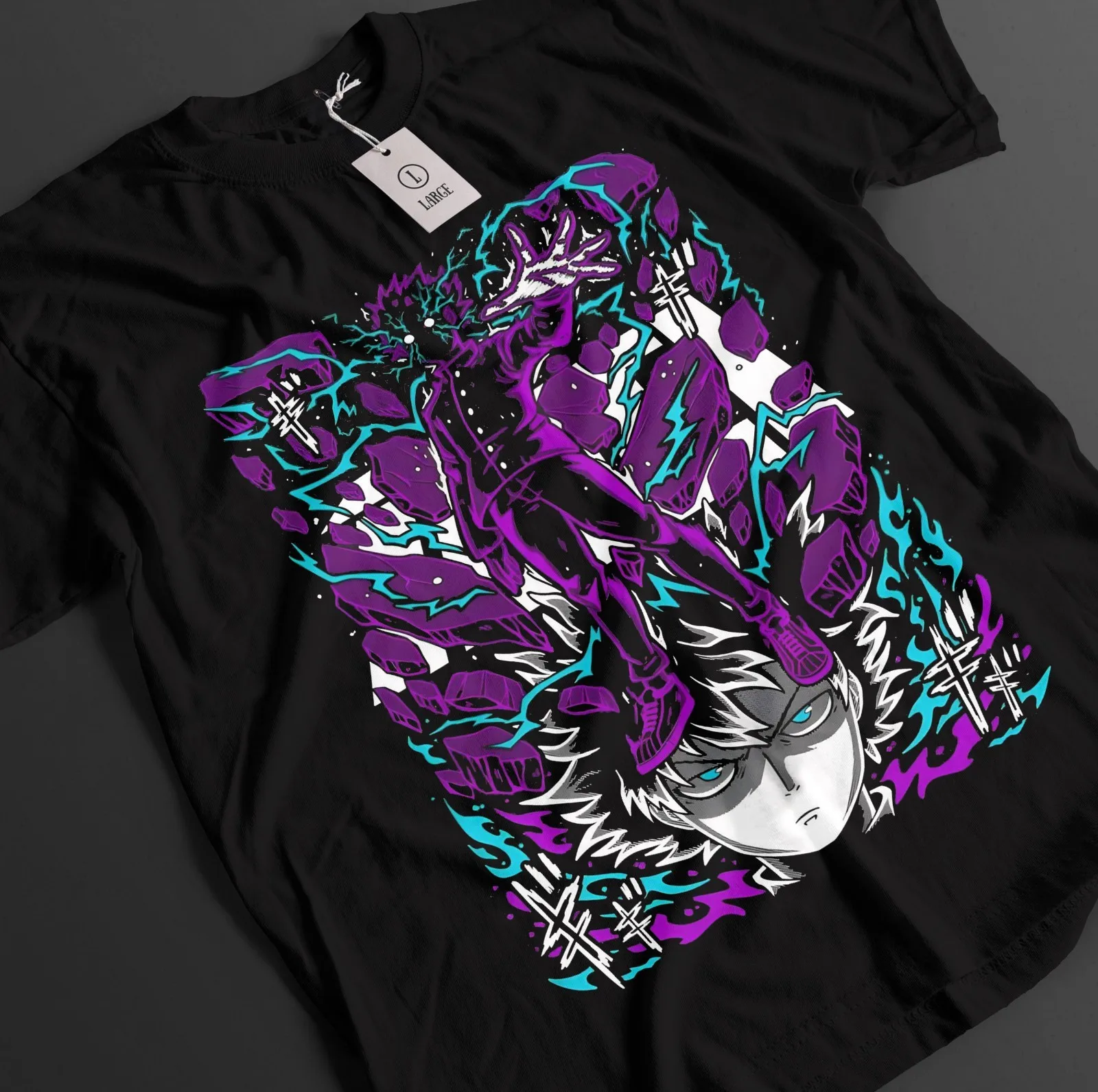 Mob Psycho 100 Shirt Shigeo Kageyama Tshirt Reigen T-Shirt Ritsu Teru Anime Tee