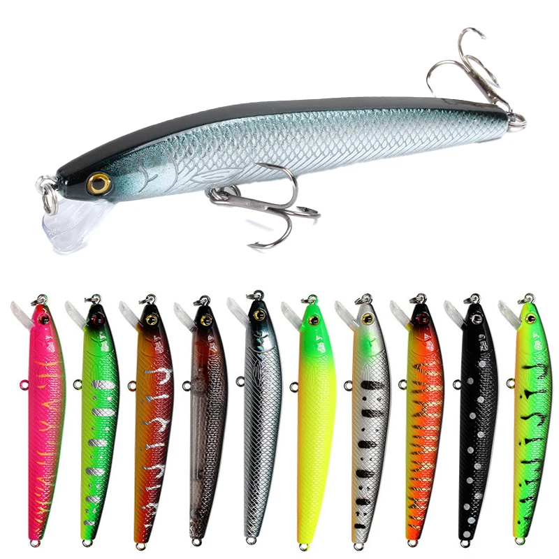 

1pcs 100mm 8.7g Fishing Lures Minnow Bait Wobbler Sinking Carp Hard Bait Artificial Bait Fishing Crankbait Pesca Fishing Tackle