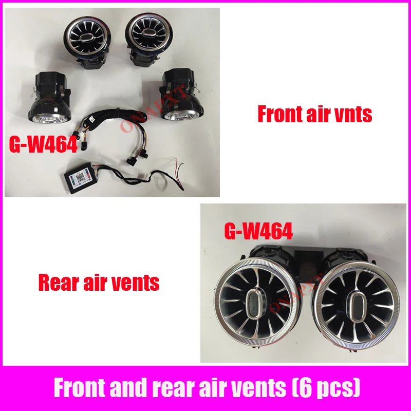 Led Voor Benz A/C/E/S/V/Cla/Gla/Glc W176 W205 w213 W222 W447 W117 W156 X253 Bluetooth App Nozzle Omgevingslicht Air Vent Turbine