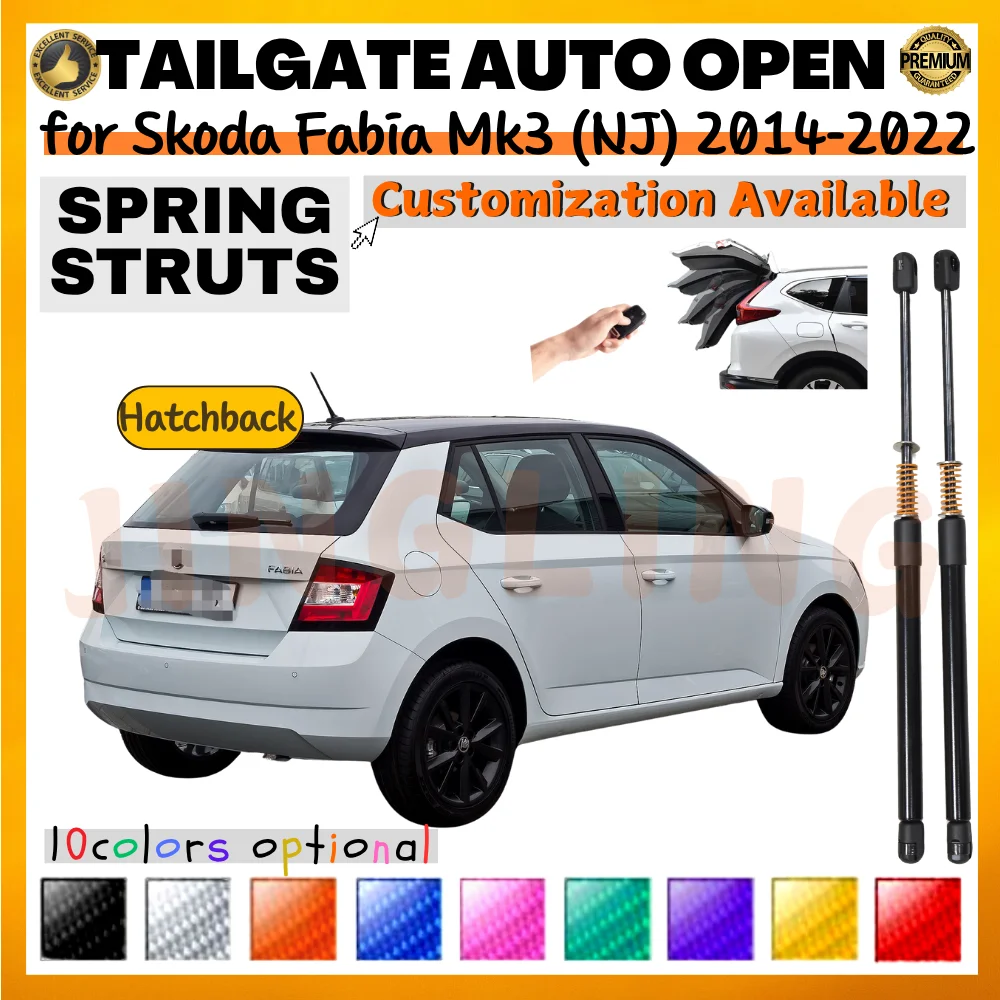 

Qty(2) Trunk Struts with Spring for Skoda Fabia Mk3 (NJ) Hatchback 2014-2022 Rear Tailgate Boot Lift Supports Shock Absorbers