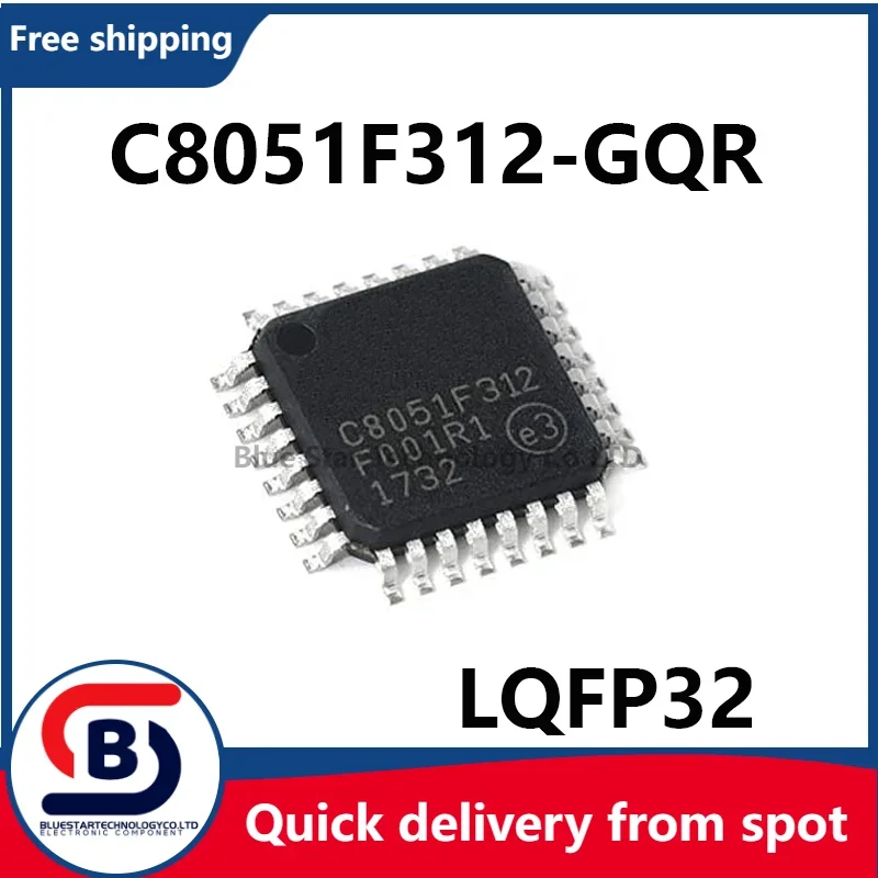 Free Shipping 10-50pcs/lots C8051F312-GQR C8051F312 8051F312 LQFP32 Quick delivery from spot