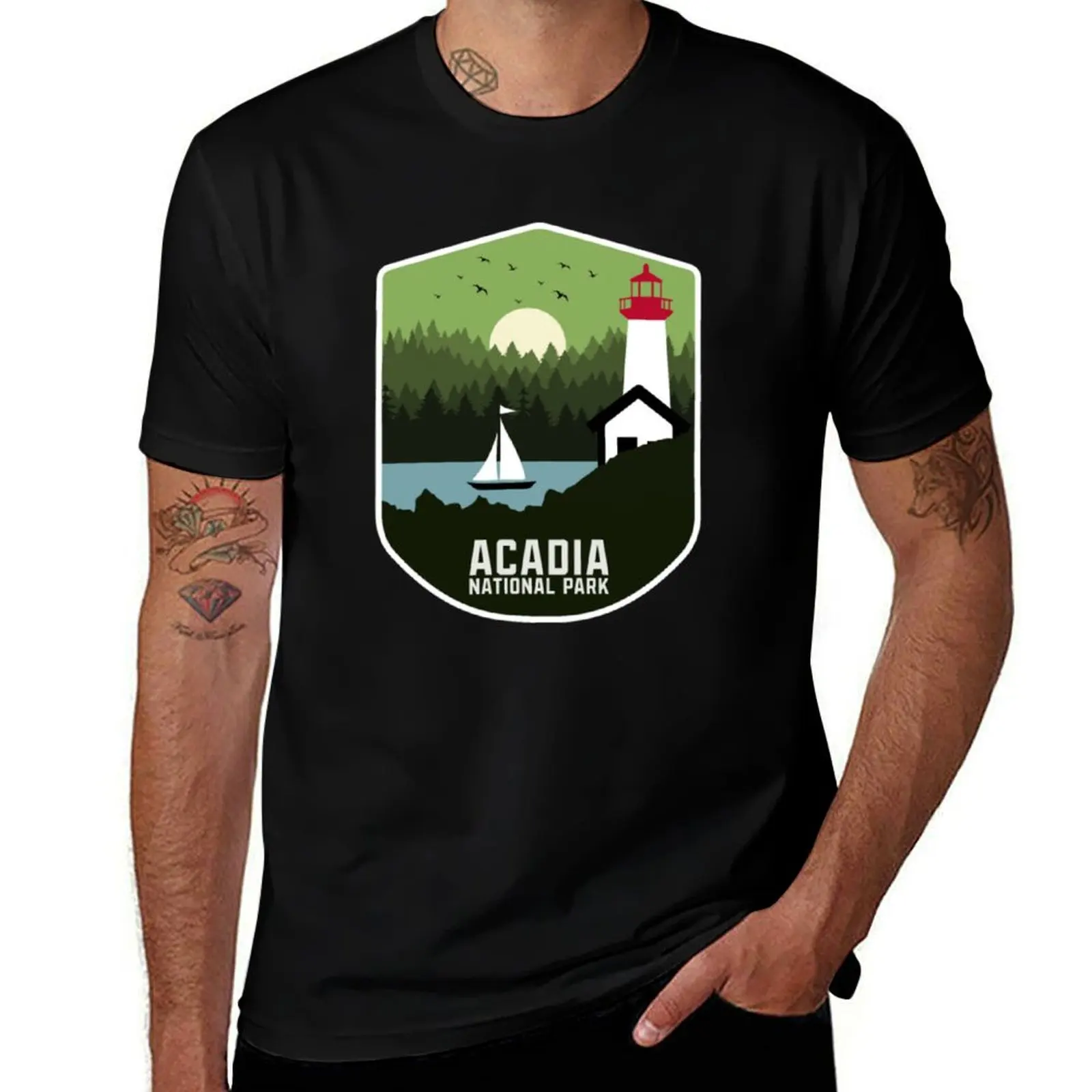 Acadia National Park American Since 1919 Shirt T-Shirt Big Size Daily Wear T-Shirt