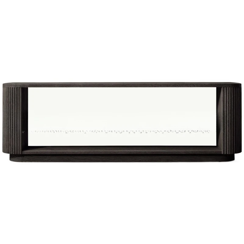 

Solid wood oak edge few modern simple light luxury sofa back few French rural retro entrance table