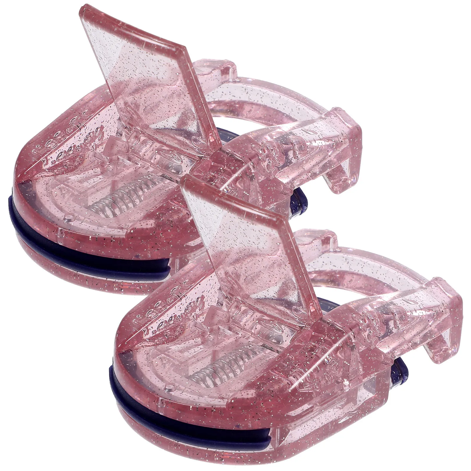 قطعتان من وسادات السيليكون البديلة لتجعيد الرموش المحمولة، أداة تجعيد الرموش المدمجة للسفر، أداة تجعيد الرموش، ملحقات مكياج العين #3