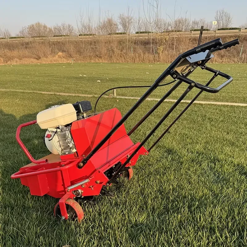 Manufacturer Supply Lawn Aerator Small Aerating Machine Fuel-powered Garden Hole-making Machine High-efficiency High