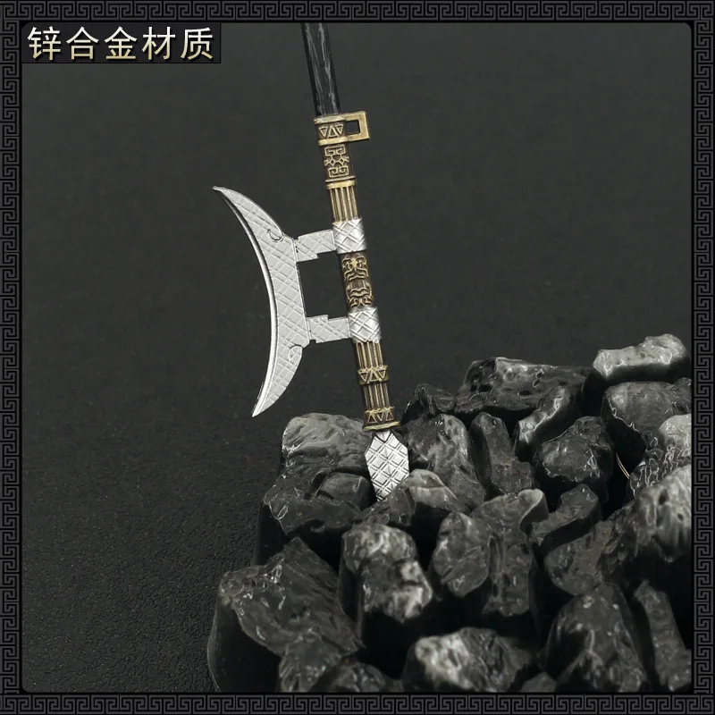 22cm Single Moon Halberd Dynasty Warriors Juego Periférico Metal Retro Arma Modelo Antiguo Soldado Muñeca Equipo Accesorio Niño Dropshipping Venta al por mayor Venta caliente Regalos Nueva llegada Regalo Envío gratis A