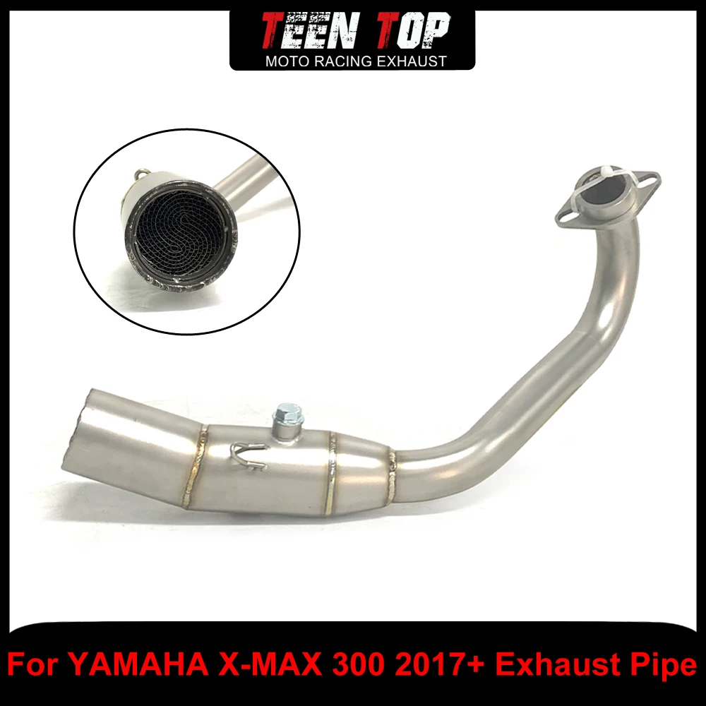 Нержавеющая сталь для YAMAHA Xmax 300, выхлопное локоть, передняя соединительная труба для мотоцикла, соединительная труба 51 мм, трубка X-max 300 2017 + 51 мм Нержавеющая сталь для YAMAHA Xmax 300, выхлопное локоть, передняя соединительная труба для мотоцикла, соединительная труба 51 мм, трубка X-max 300 2017 + 51 мм