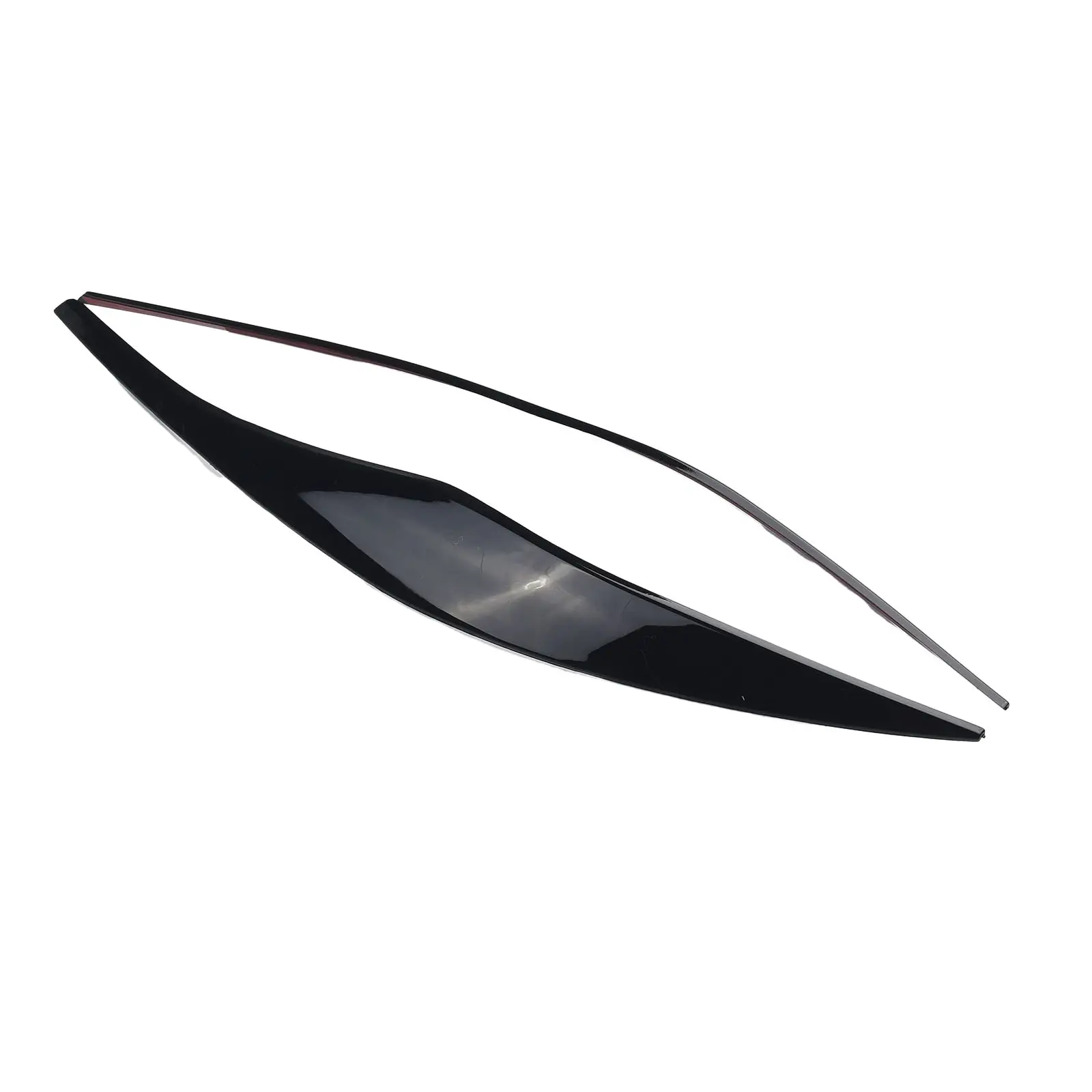 Brand New Car Headlight Eyebrows 2Pcs Black Car Accessories Car Exterior Decorate Directly Replacement Plastic