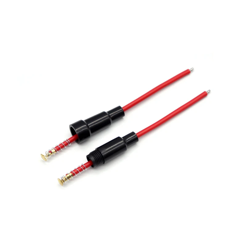 【5Set】5*20mm 6*30mm Glass Fuse Holder Screw Type 5X20mm with 22 20 18 16AWG Wire Cable 250V  Glass Fuse Tube Fuse Casing