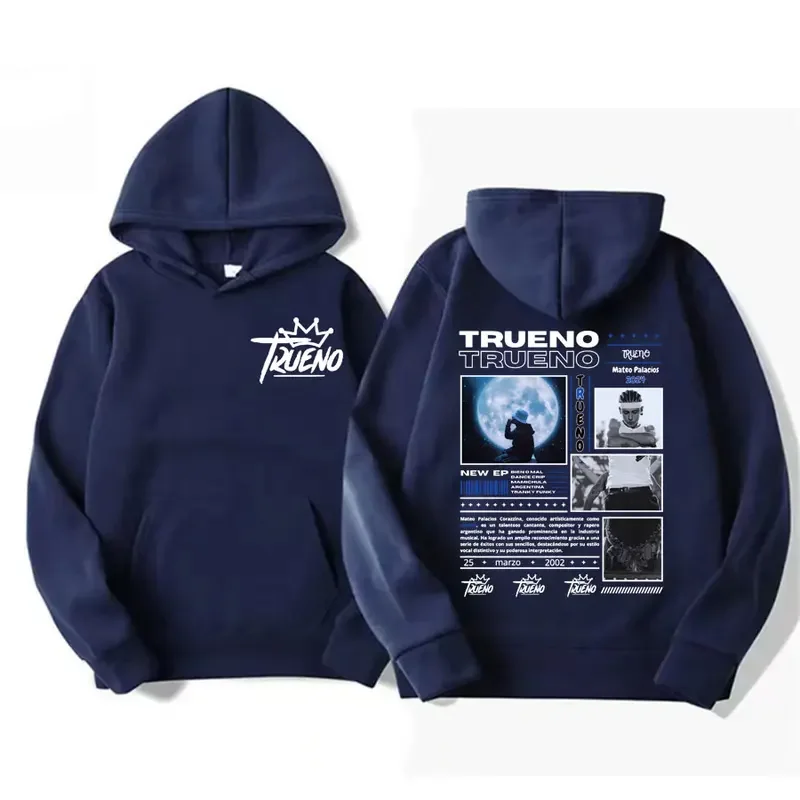 Rapper Trueno graphic hoodies man hip hop fashion vintage sweatshirt men women Harajuku cool oversized casual hoodie streetwear