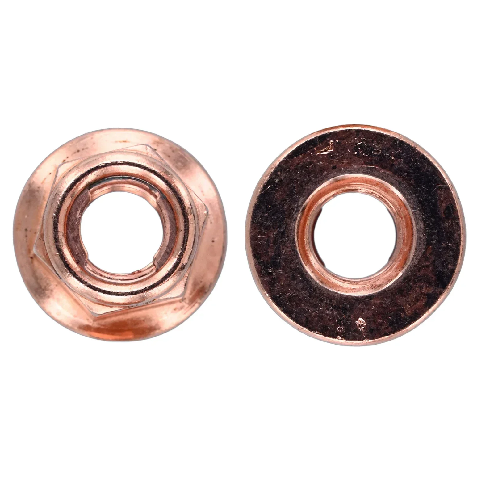 50pcs Car Exhaust Manifold Lock Nuts Copper Plated M8x1.25 For BMW Metal Nut M8 X 1.25 Mm Car Accessories Tools