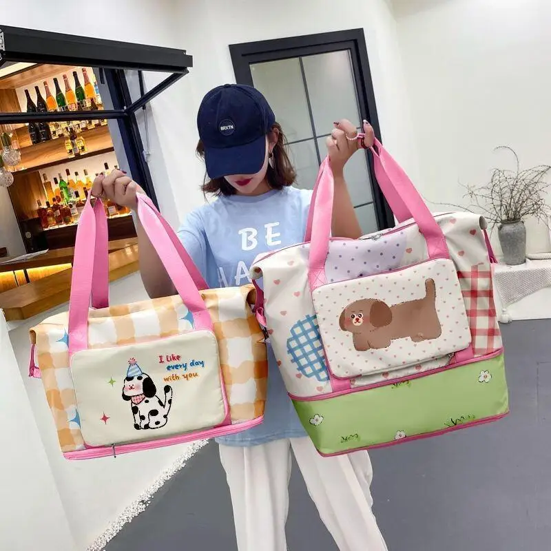 

Fashion New Storage Bag Travel Bag Carry On Organizer Waterproof For Travelers Short Trip Yoga Large Capacity Lightweight