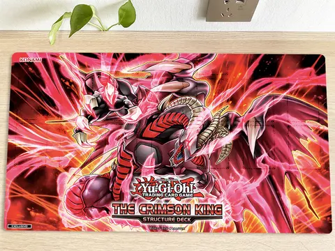 유희왕 테이블 Playmat Scarred Red Dragon Archfiend TCG CCG 매트 트레이딩 카드 게임 매트 마우스 패드 게임 플레이 매트 60x35cm 무료 가방