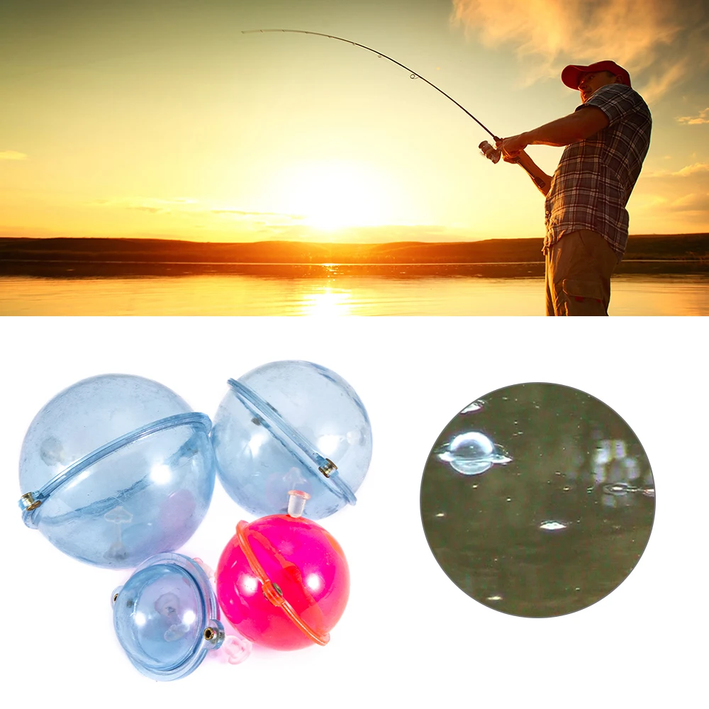 5Pcs/bagFishing Float Lure Hollow Ball Water Ball Adjustable Floating Bubble Tackle Sea River Fishing Gears Accessories New