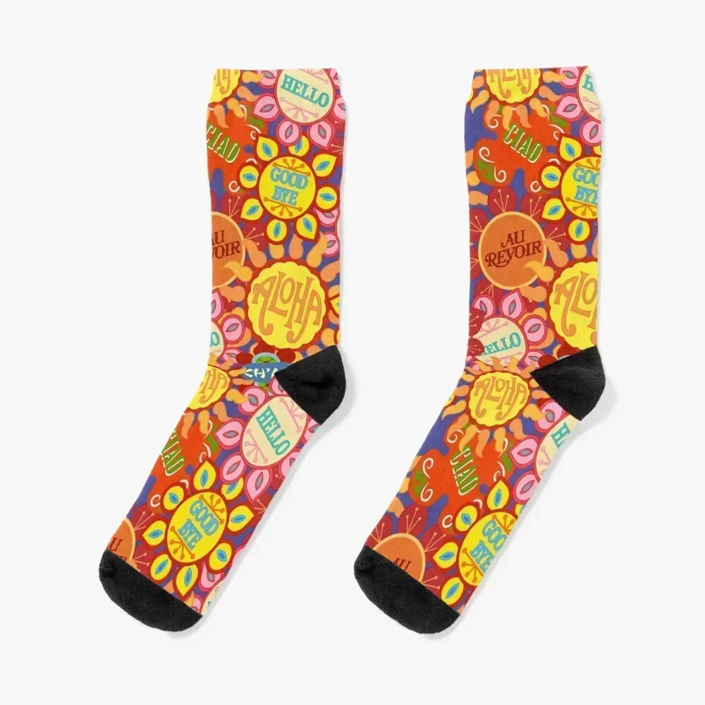 

It's a Small World Flowers (original) Socks Rugby with print floral hiking Male Socks Women's