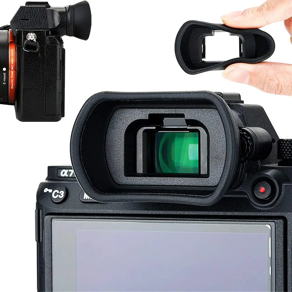FDA-EP18 Soft Silicon Camera Viewfinder Eyecup for Sony A9 II, A7, A7 II, A7 III, A7R, A7R II, A7R III, A7R IV, A7S, A7S Eye Cup