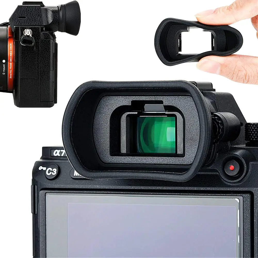 FDA-EP18 Miękka silikonowa muszla oczna z wizjerem do Sony A9 II, A7, A7 II, A7 III, A7R, A7R II, A7R III, A7R IV, A7S, A7S Eye Cup