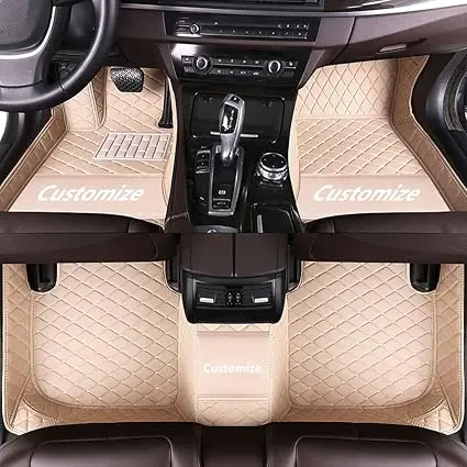 Customized For Peugeot2008 personalized luxury leather all-weather waterproof anti slip car floor mats