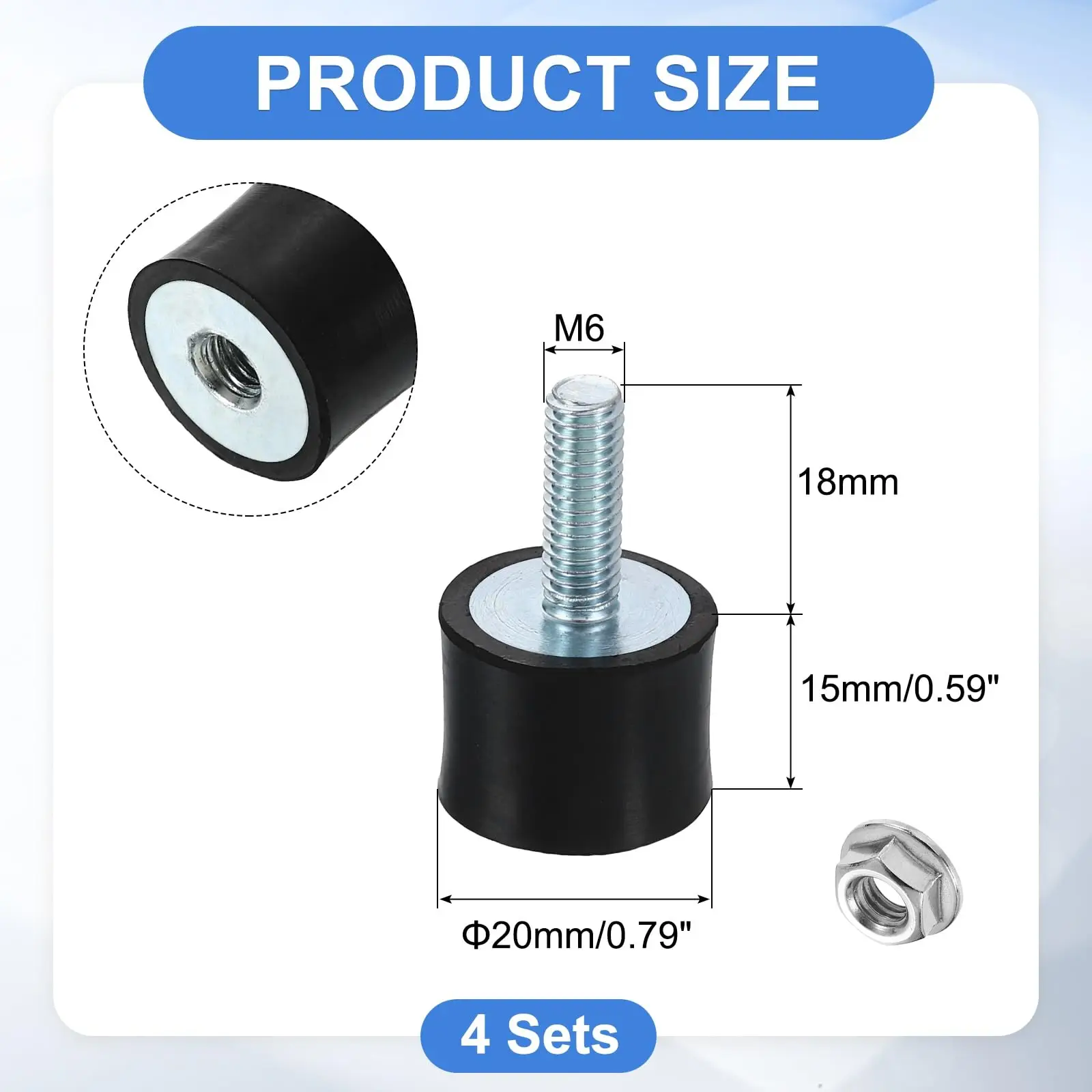 Engine Mount Shock Absorber for Noise and Vibration Reduction in Electronics Home Appliances and Industrial Use