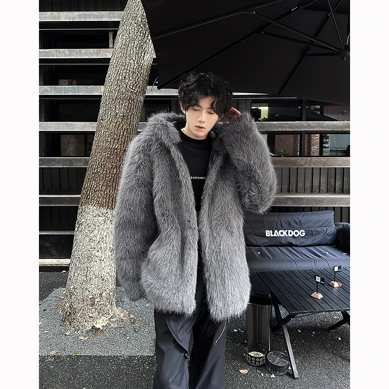 [OIMG]  Super Quality Handmade Fur, Coat, Thick Hooded Warm Cotton Jacket