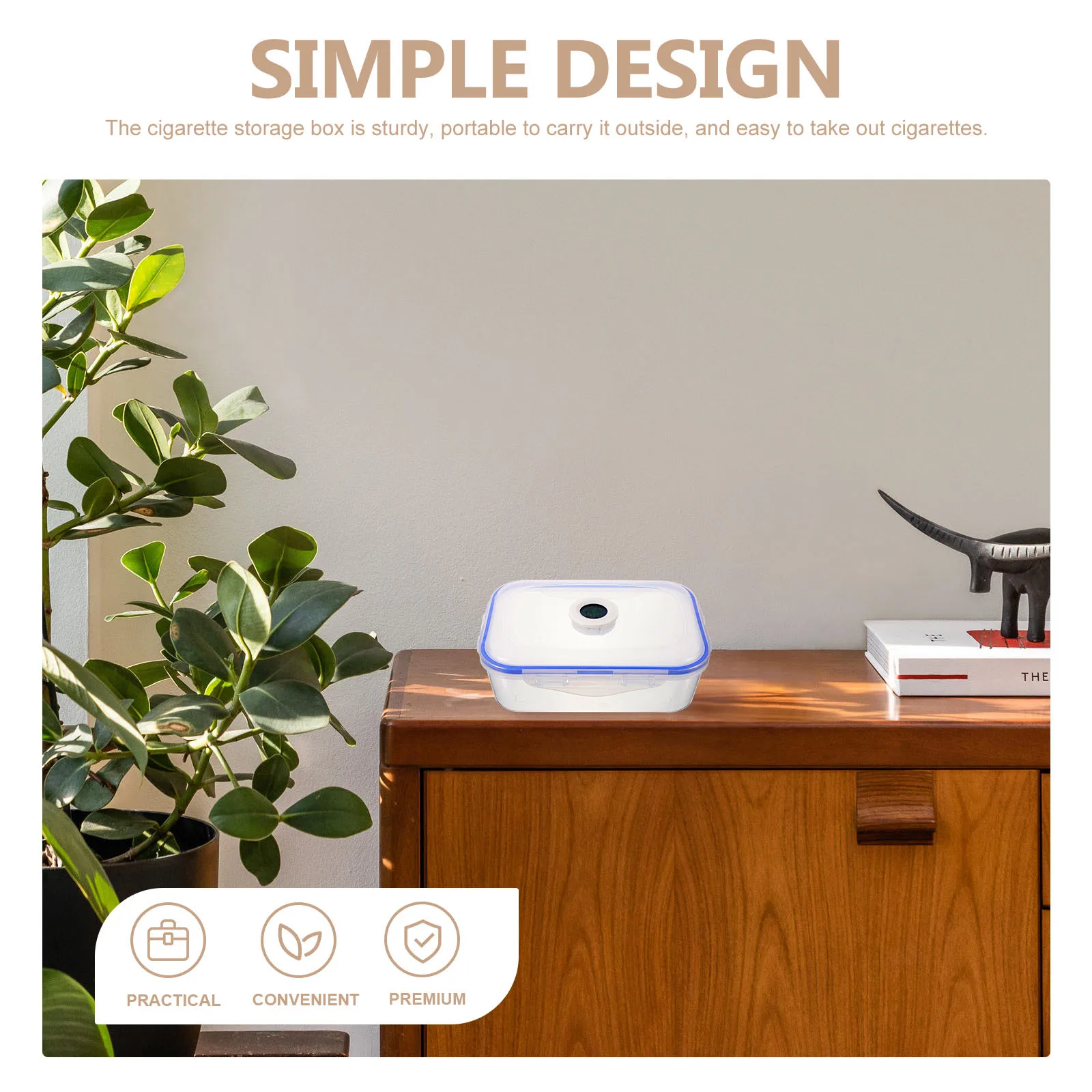 

Moisturizing Durable Portable Cigarette Storage Holder Small Case For Outdoor Men Cigar Storage Box Portable Cigar