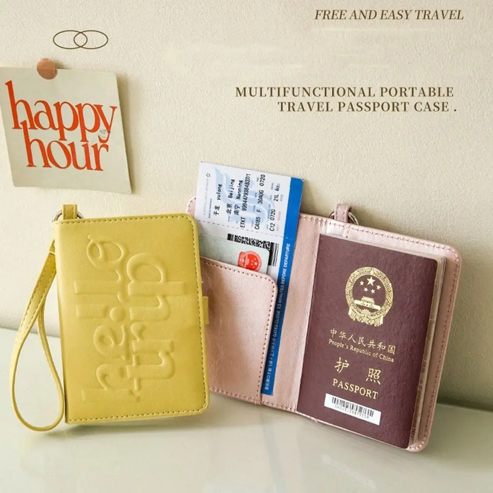 Porta passaporto creativo in pelle PU Lettera aereo Check-in Certificato Custodia per carte Porta passaporto multifunzionale Clip da uomo