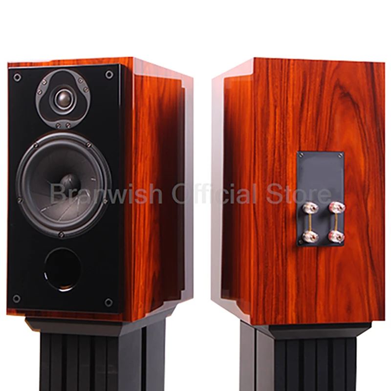 6.5 Inch Passive Subwoofer Speaker 120W*2 Two-Way Surround Sound Bookshelf HiFi Speaker Desktop Sound Box Power Speaker