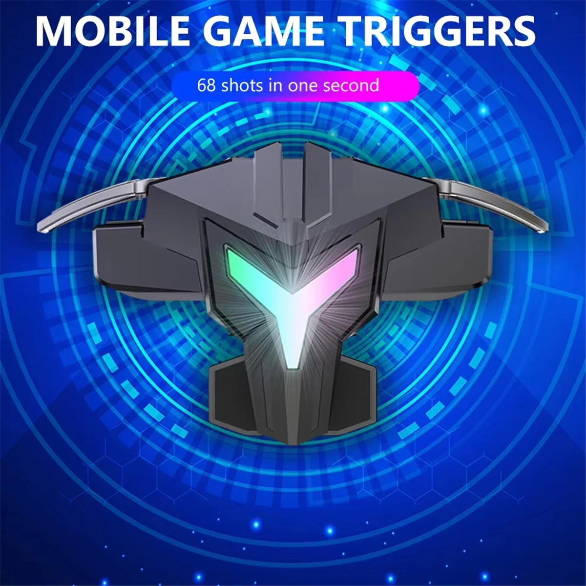 2025+ RGB A1 Mobile Gaming Trigger 4 Finger Game Controller Professional Triggers Joystick for Mobile Phones