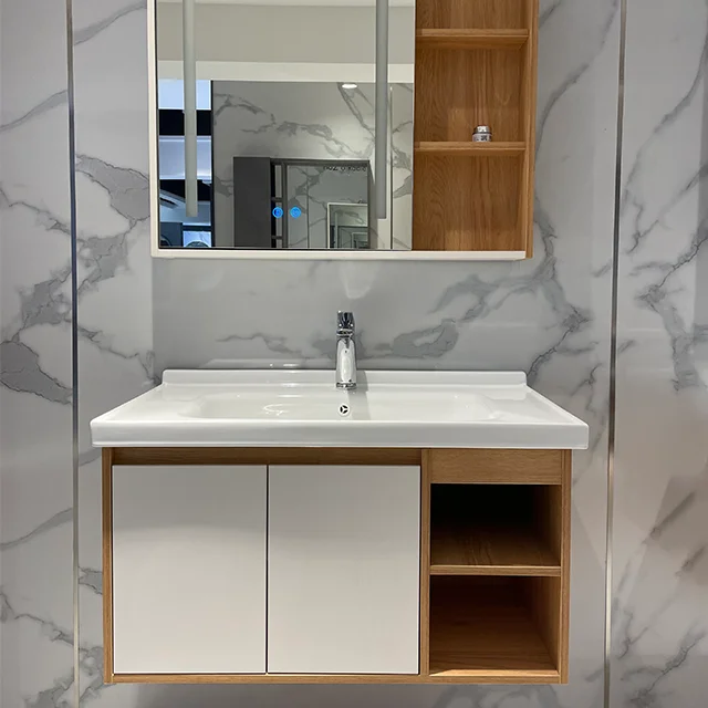 

Wall-Mounted Bathroom Cabinet With Mirror Can Be Customized Dressing Table