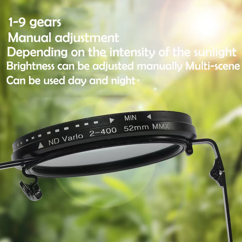 KLASSNUM Männer Handgemachte ND9 Filter Einstellbare Dimmen Sonnenbrille Angeln Fahren Gläser Anti Glare UV PLuxury Polarisierte Gläser – Detail 12