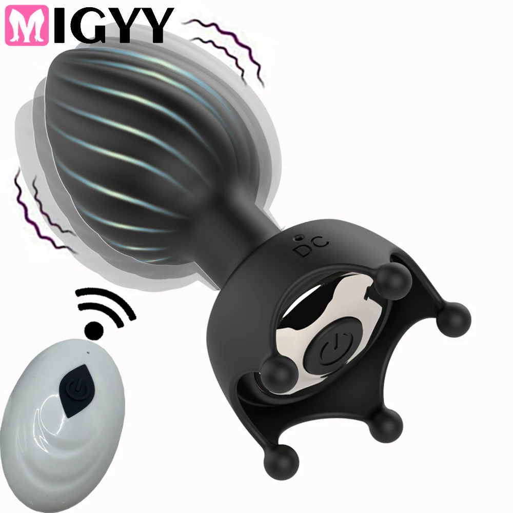 Wireless Remote Control Anal Vibrator Butt Plugs Prostate Massager Anal Plug Intimate Goods Adults Erotic Sex Toys For Men Gay