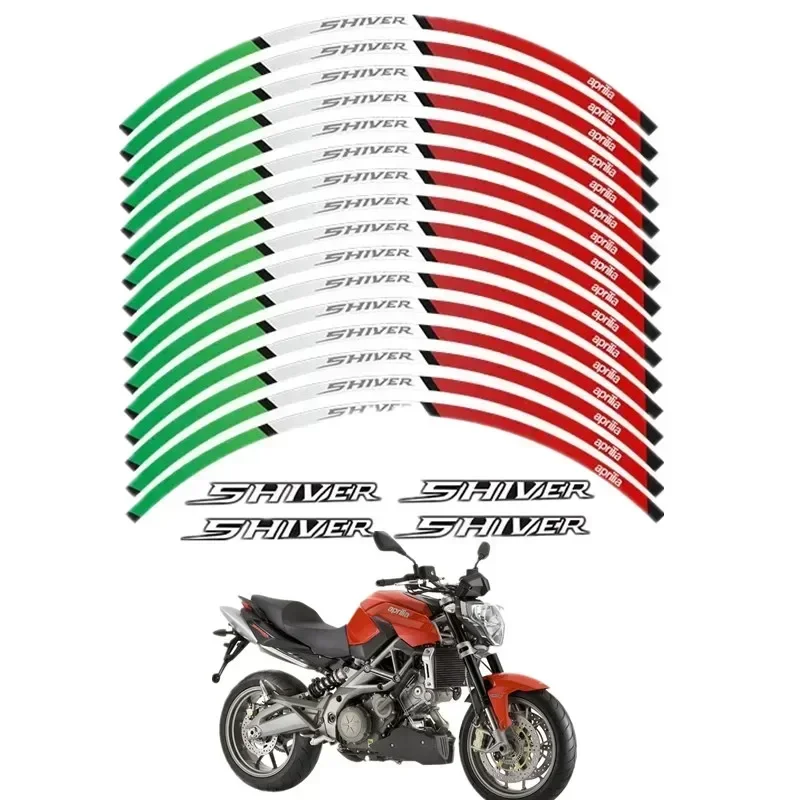 

Для Aprilia Shiver 750 900 Moto Parts Contour Wheel декоративная переводная Наклейка Red -3