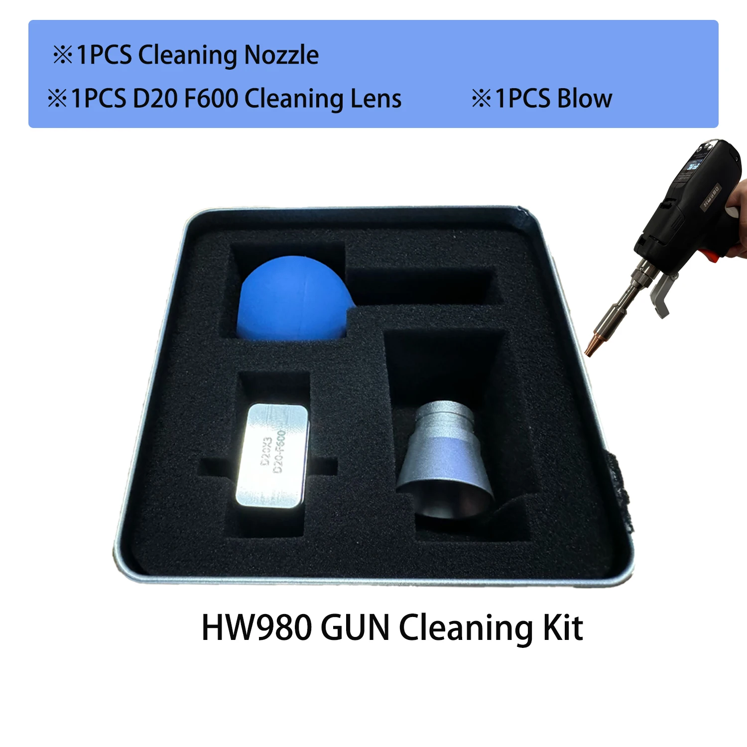 عدسة حماية الليزر عدسة التركيز D20 عدسة التنظيف M16 فوهة لحام لـ RECI HW980 Gun 1500W-3000W لحام الليزر